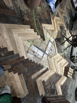 Engineered flooring work