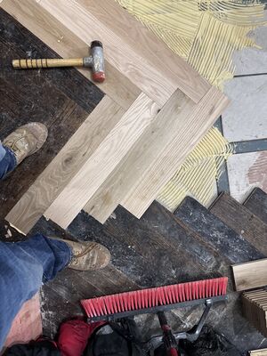 Engineered flooring installation