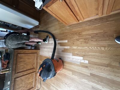 Flooring in progress