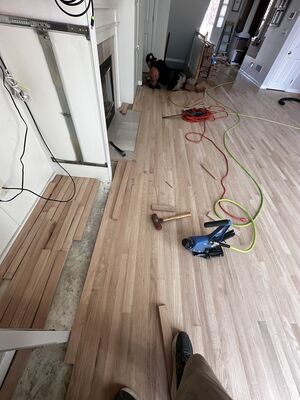Hardwood flooring project