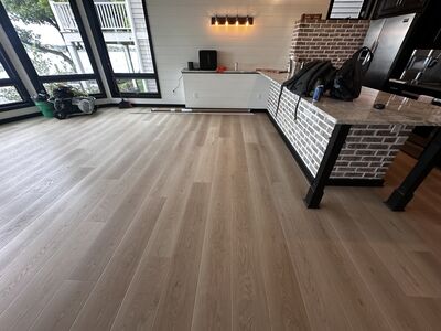 Hardwood flooring installation