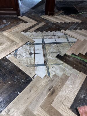 Hardwood flooring installation