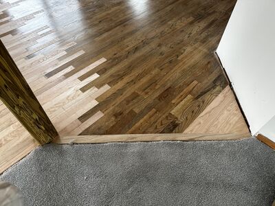 Hardwood flooring installation