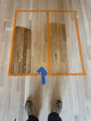 Hardwood flooring project in Pewaukee, Wisconsin