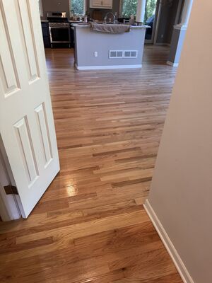 Hardwood floor installation in Pewaukee, Wisconsin