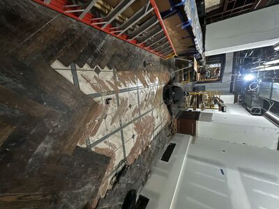 Luxury vinyl flooring installation